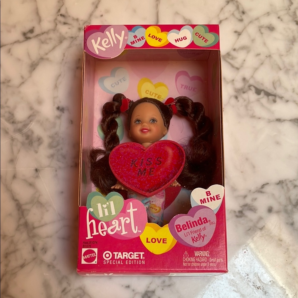 Mattel Kelly Lil' Heart Doll - Red and Pink